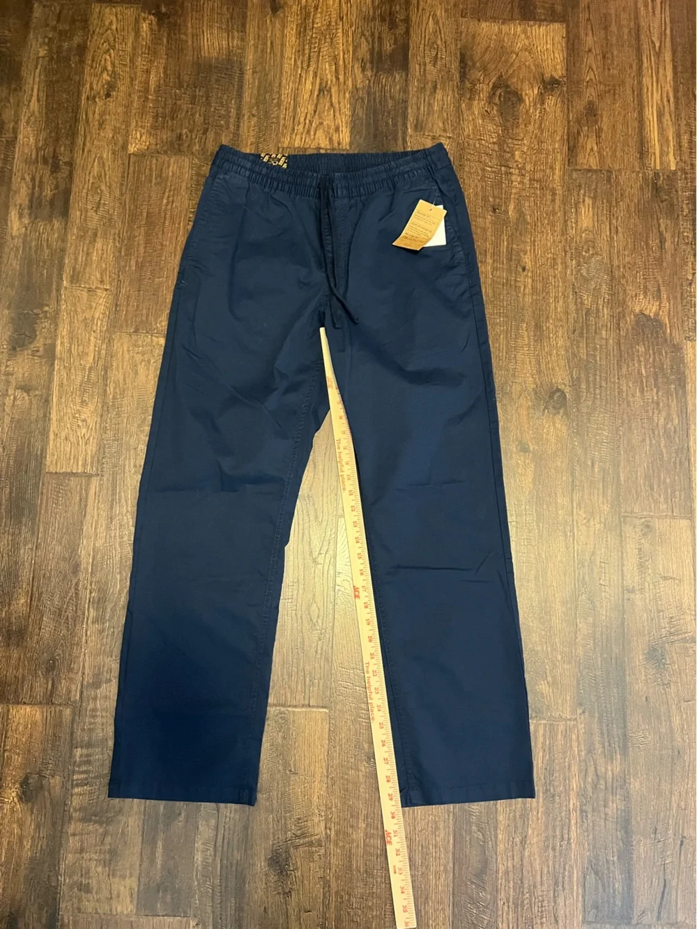 NWT Vans Mens Range Elastic Relaxed Fit Pants Size Medium Color Navy Blue